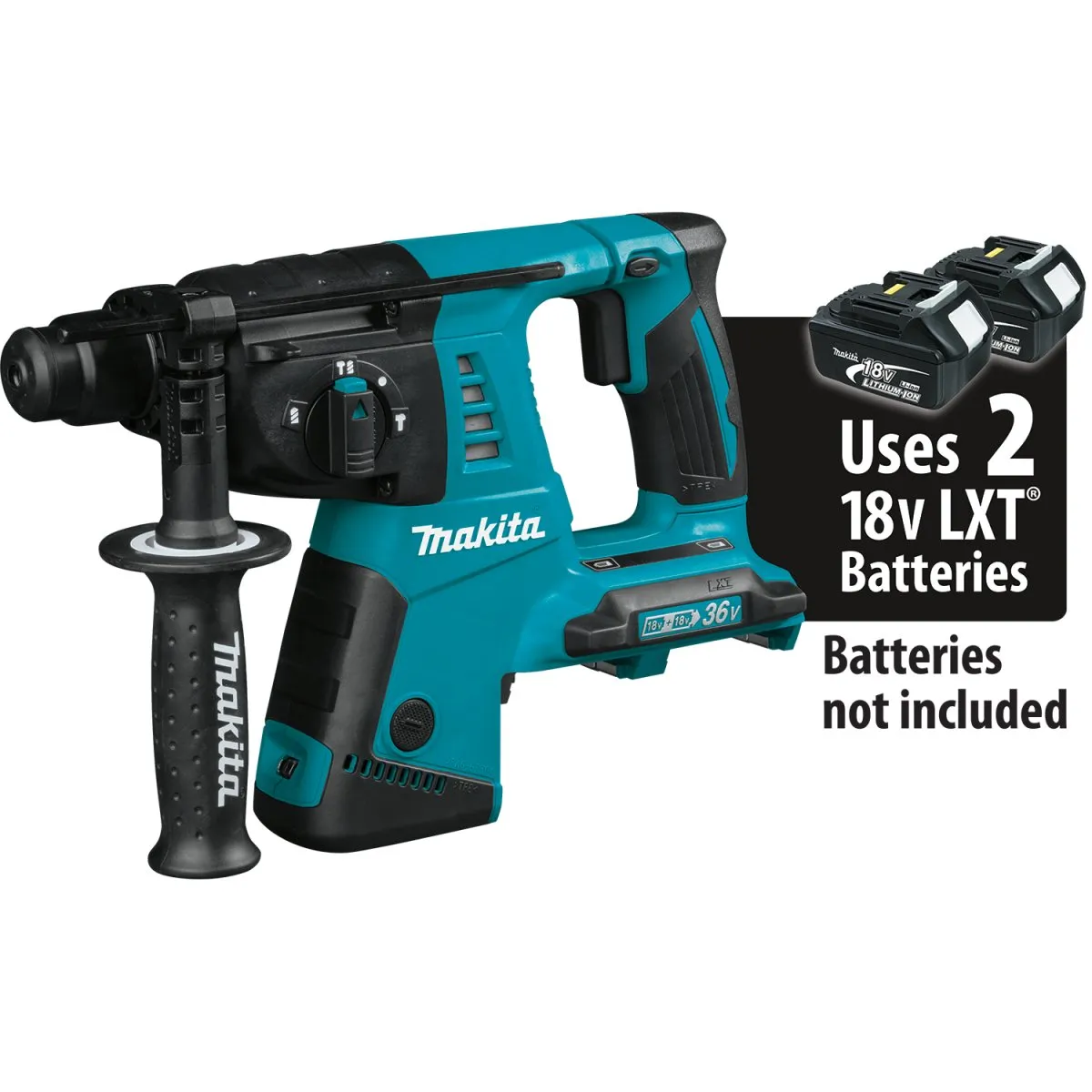 36V (18V X2) LXT® 1" Rotary Hammer, accepts SDS‑PLUS bits (5.0Ah)