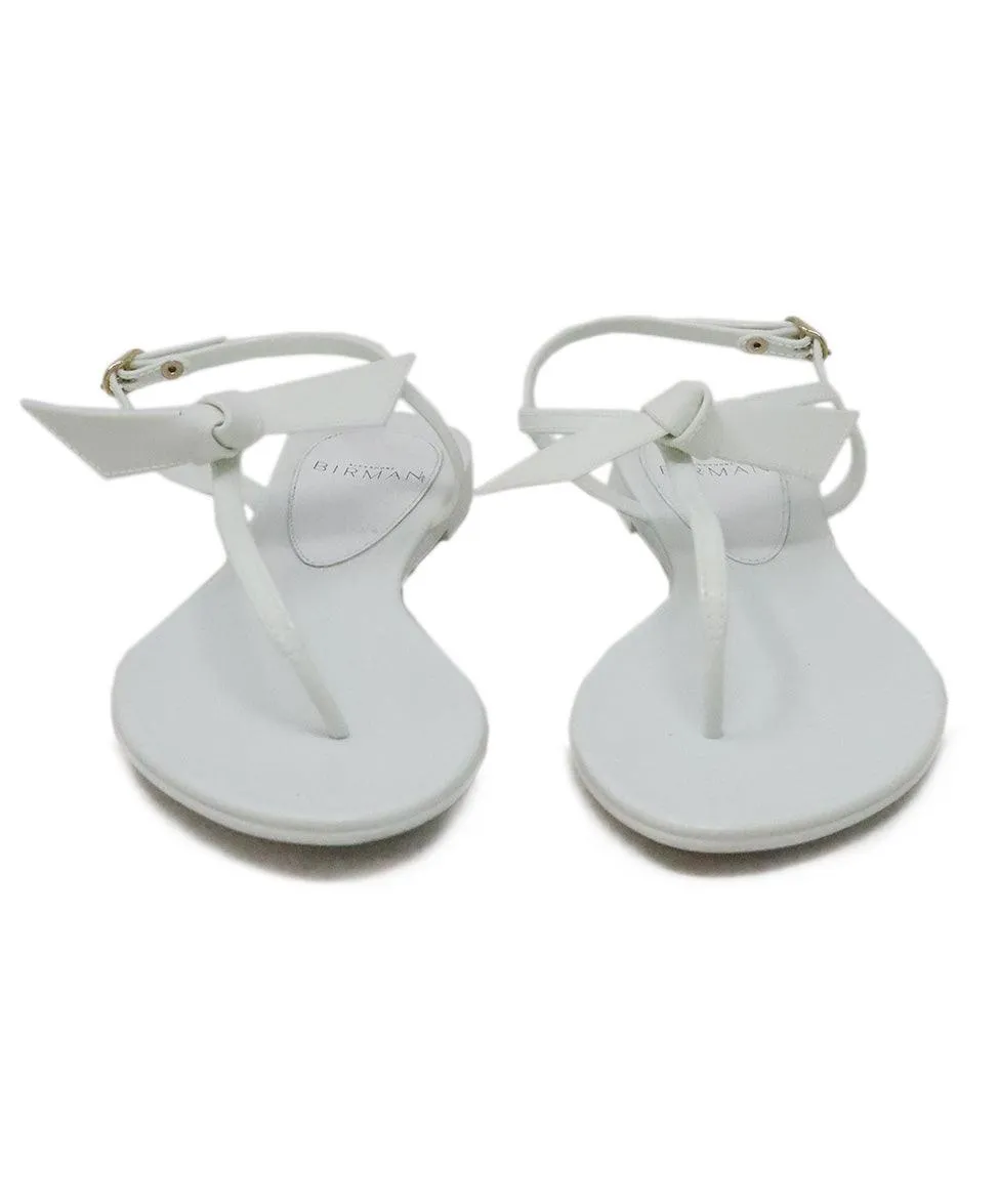 Alexandre Birman White Rubber Sandals sz 5