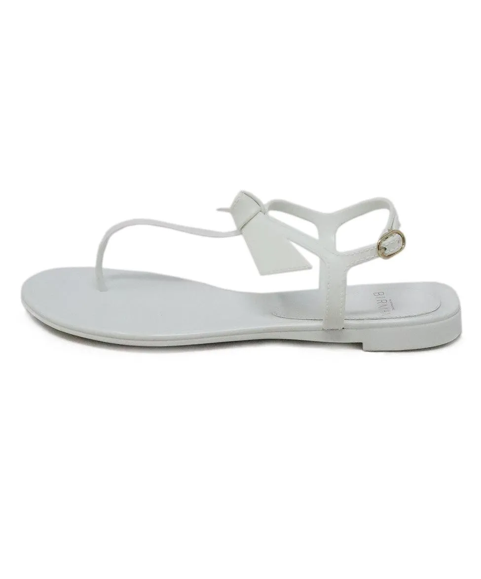 Alexandre Birman White Rubber Sandals sz 5