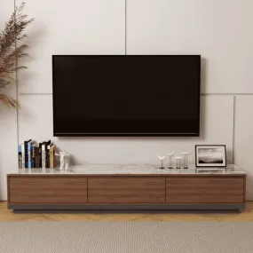 Azeriel Glossy Sintered Stone Tv Console