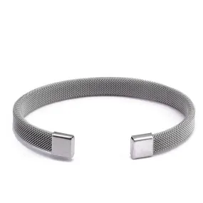 Claudio Minimalist Mesh Cuff Bracelet