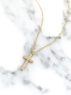 CZ Cross Necklace