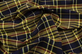 Double Face Checks Hopsack Fabric for Jackets