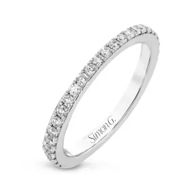 Eternity Wedding Band in 18k Gold with Diamonds