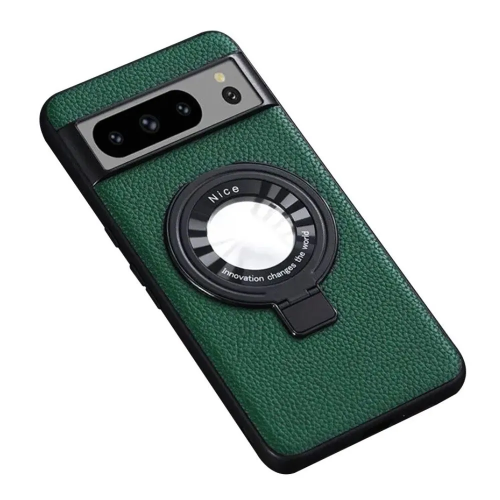 Ferme Leather Case With Magnetic Kickstand for Google Pixel 8 Series