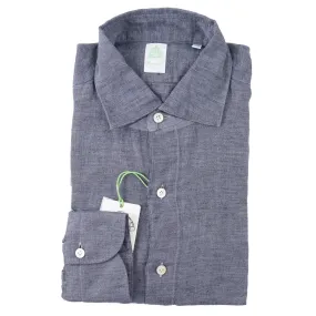 Finamore Slim-Fit Linen Dress Shirt