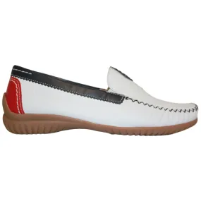 Gabor Leather Moccasins - 46.090.69 - White Multi