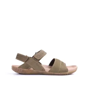 Gaius Backstrap Men's Sandals - Olive Nubuck