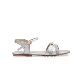 Girls Silver Fancy Sandal KD7847