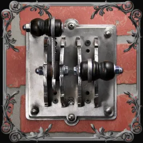 Industrial Laboratory Light Switch Cover - Double Toggle