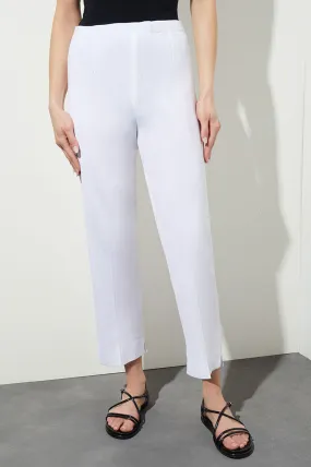 Knit Straight-Leg Ankle Pants