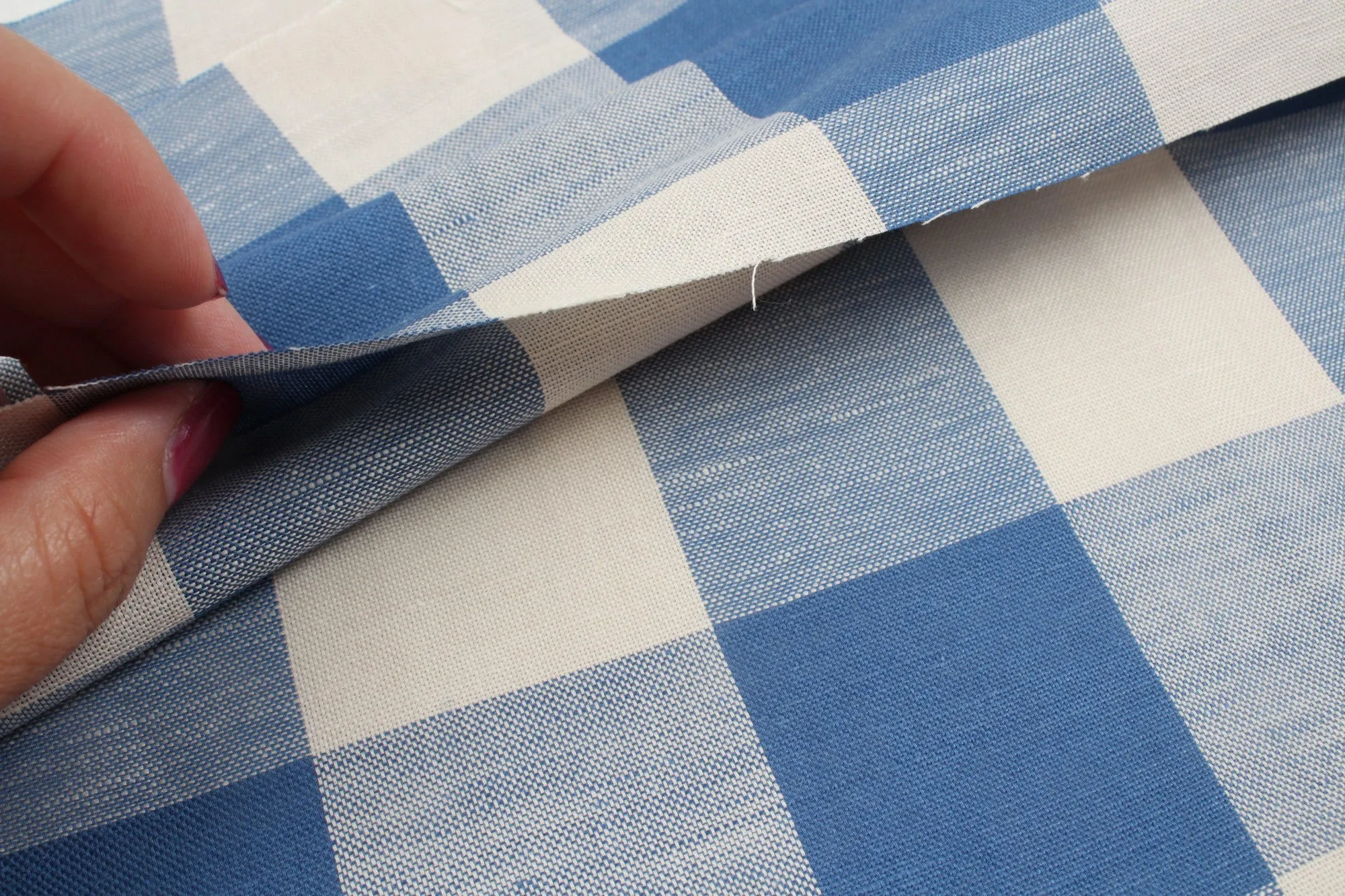 Linen Cotton Bicolor Gingham for Shirts and Dresses