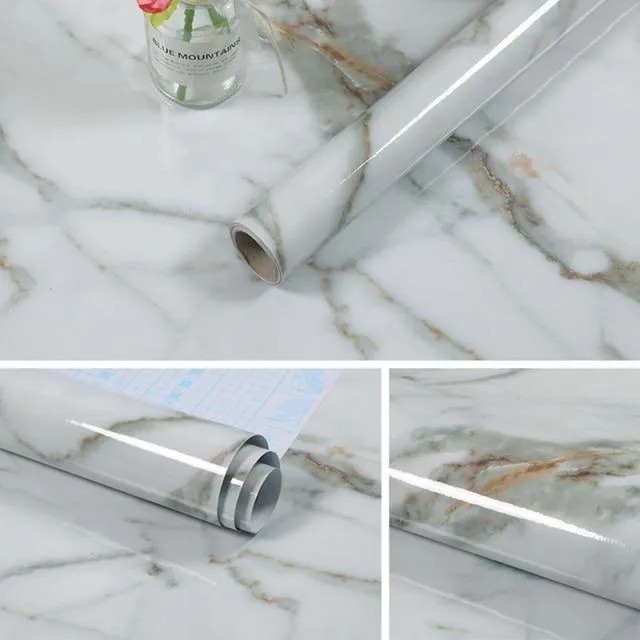 Marble Kitchen Benchtop Countertops Vinyl Self Adhesive Contact Paper