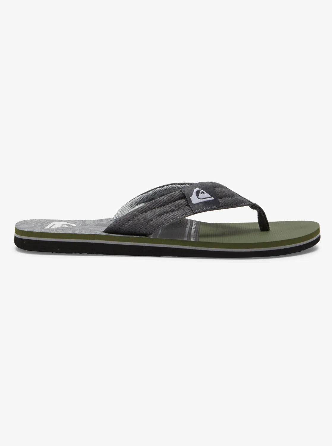 Molokai Layback Sandals - Black/Green/Grey