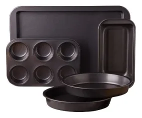 Sunbeam 76893.05 Kitchen Bake 5-Piece Bakeware Set, Carbon Steel