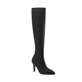 The Knee High Boot Coal Knit   Stiletto Heel Kit 4 Coal